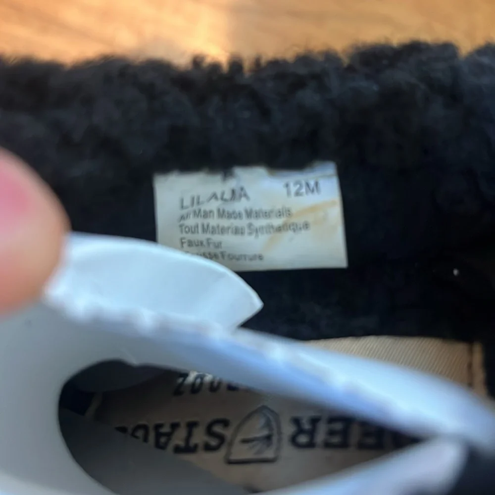 Deer Stags Black Quilted Comfort Slippers Kid Size 12M